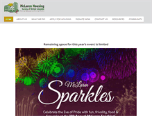 Tablet Screenshot of mclarenhousing.com